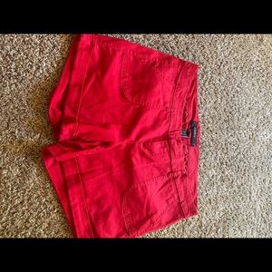 Red shorts